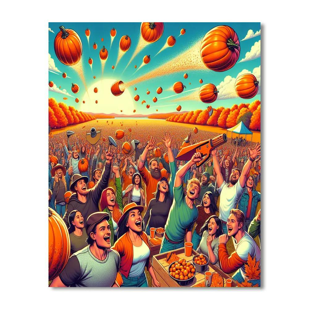 Punkin Chunkin Festival - Usa Number Painting