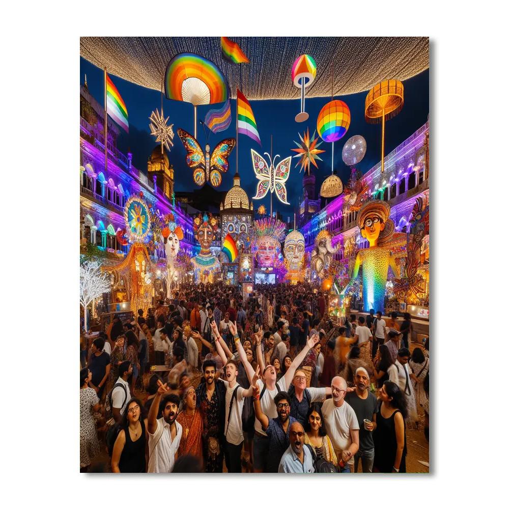 Hemispheres - India Paint By Number