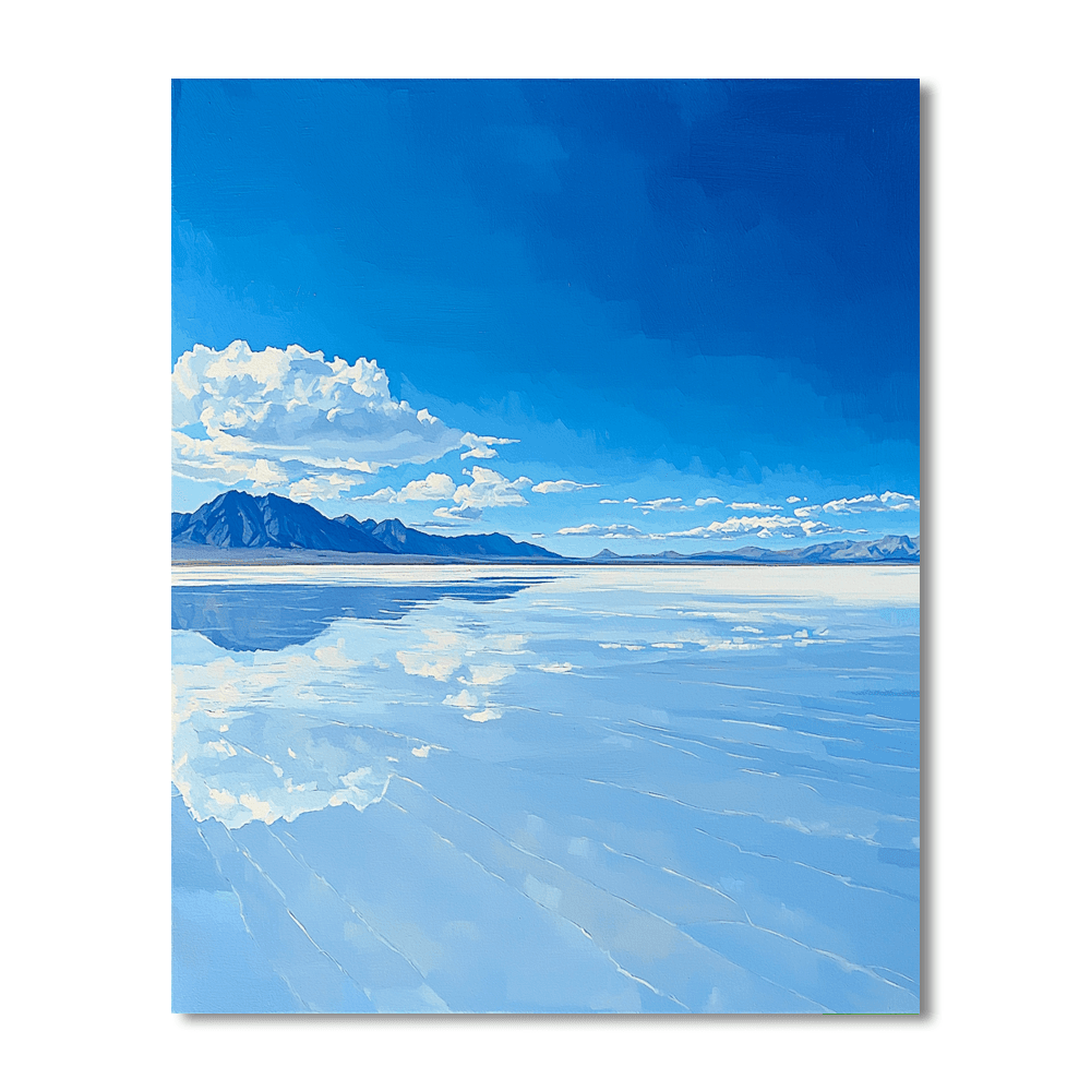 Uyuni Salt Flats - Bolivia Numbered Painting Kits