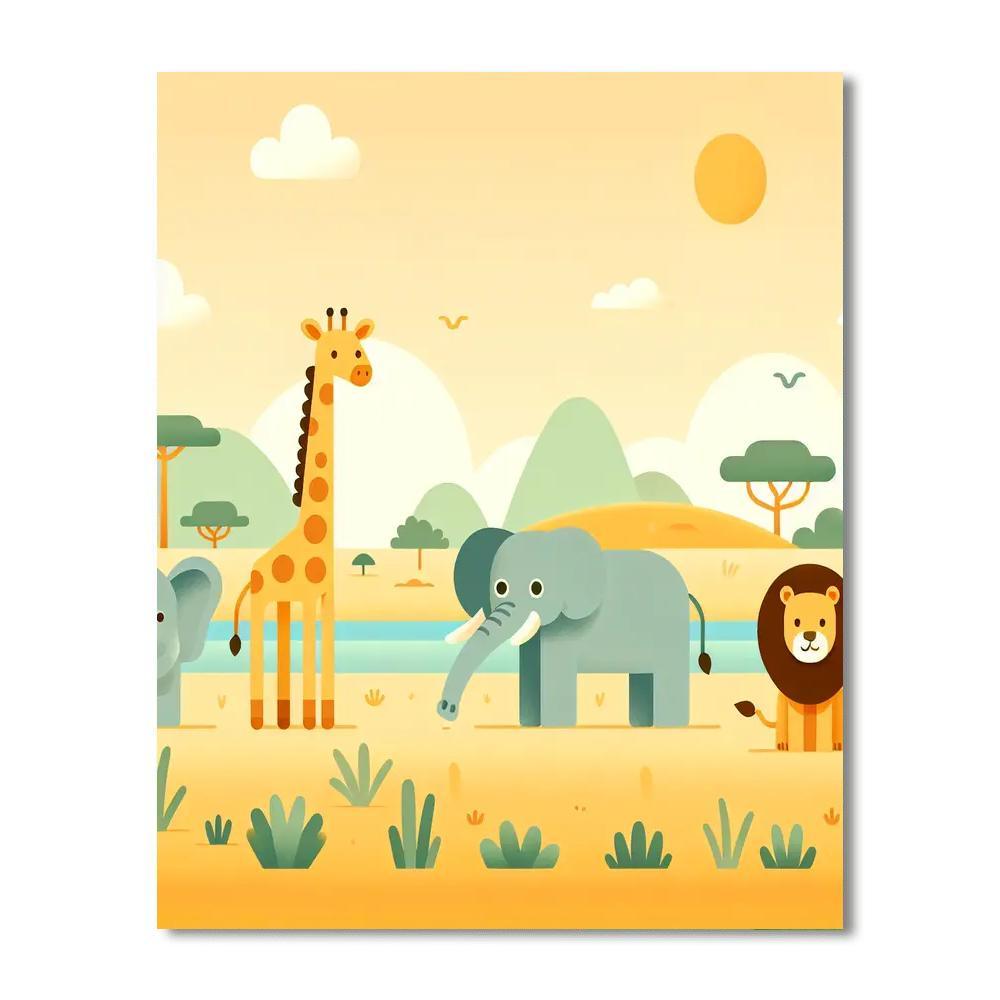 Safari Expedition Wonders Paint By Numbers Kits