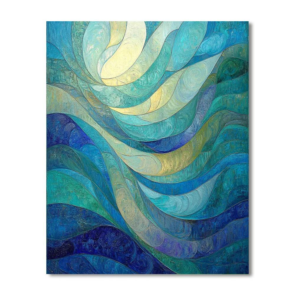 Gustav Klimt Inspired Ocean Of Thoughts  Paint By Numbers Art