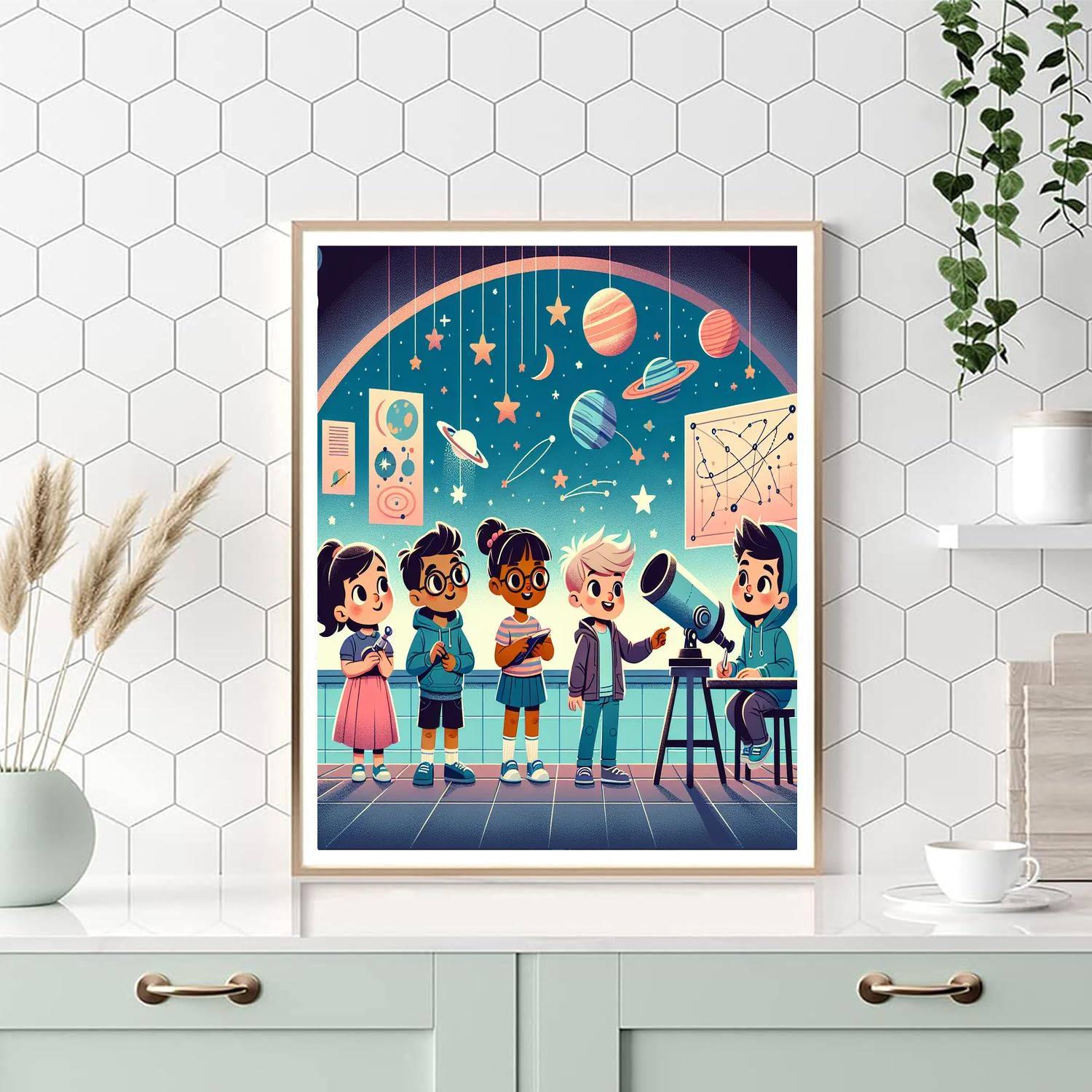 Cosmic Quest For Knowledge Painting Number Kit