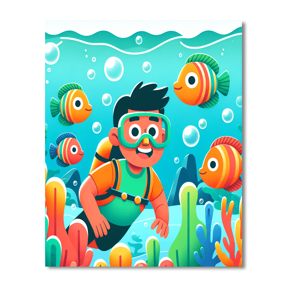 Undersea Exploration Quest DIY Paint By Numbers