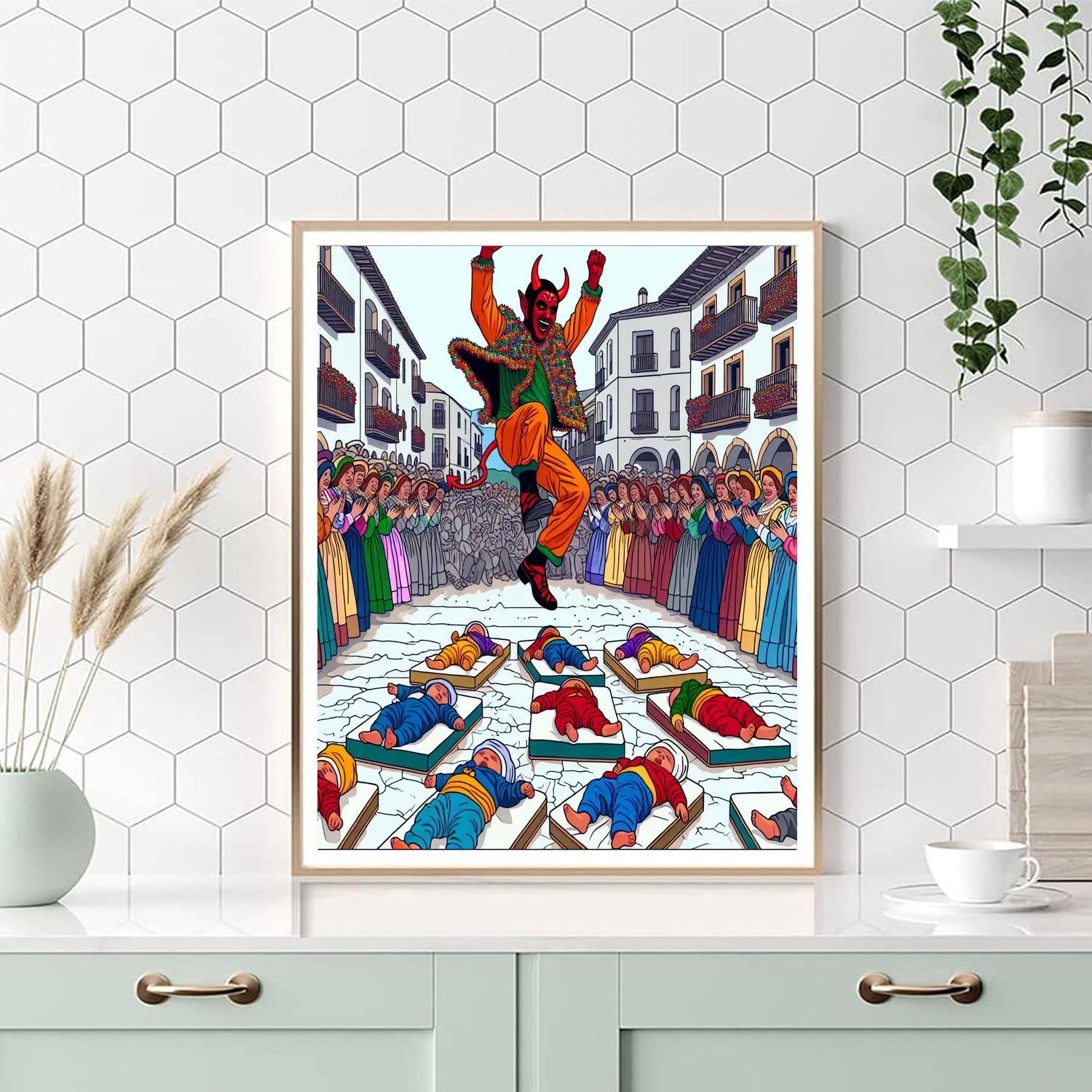 El Colacho Baby Jumping Festival - Spain Paint By Numbers Kits