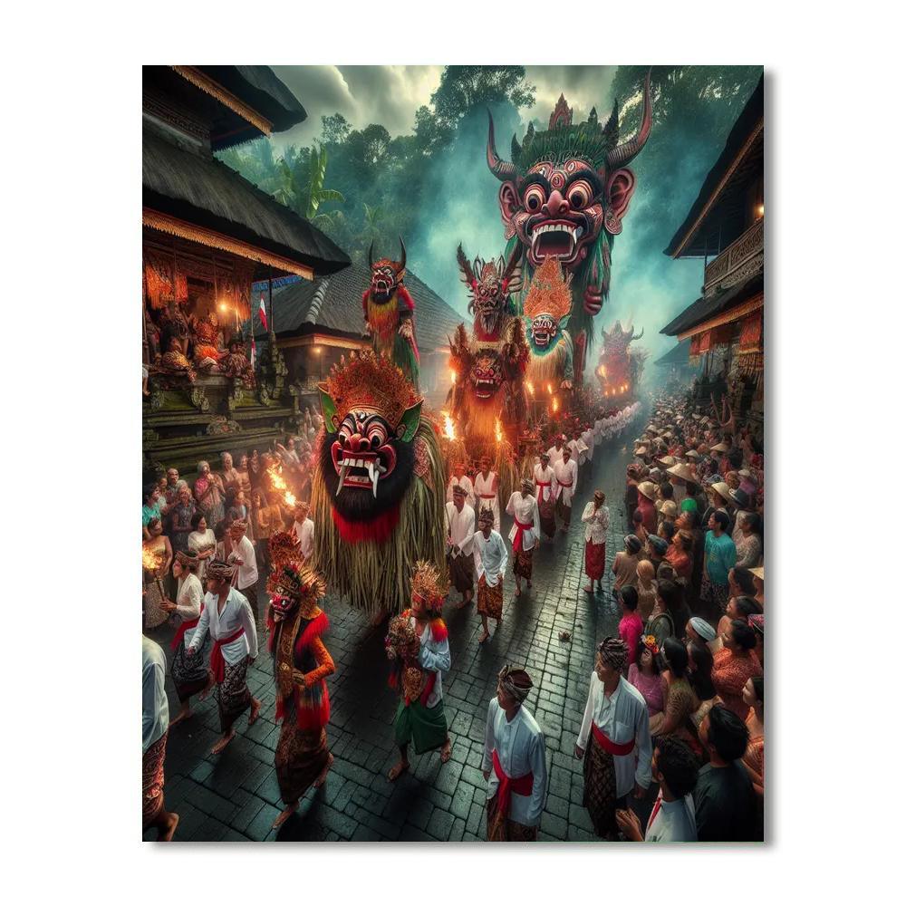 Balinese Day Of Silence Paint By Numbers