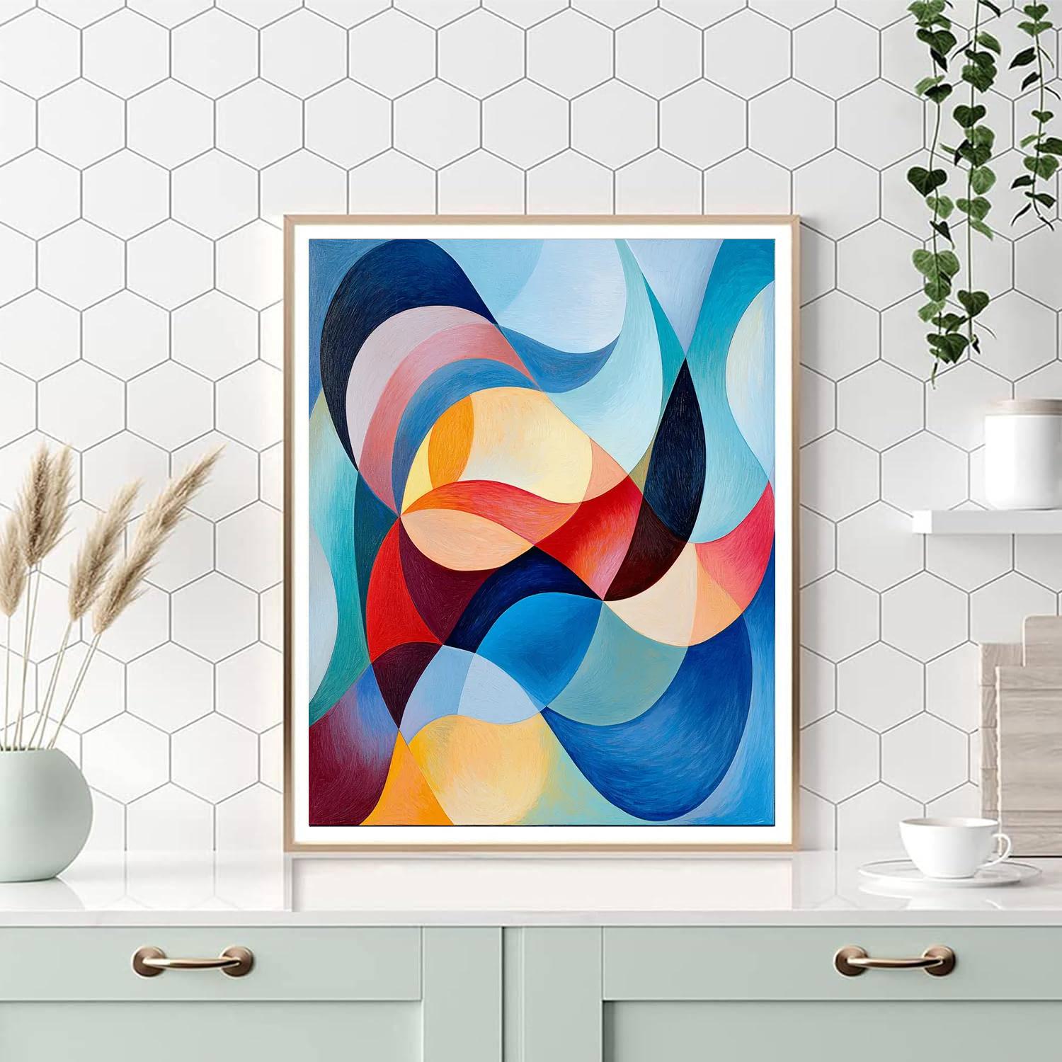 Paul Klee Inspired Cascading Thoughts  Paint By Number