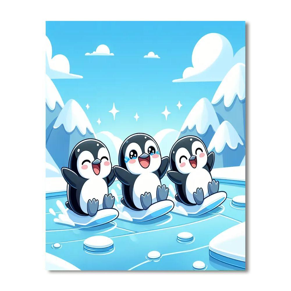 Sunshine Penguins Numbered Painting Kits