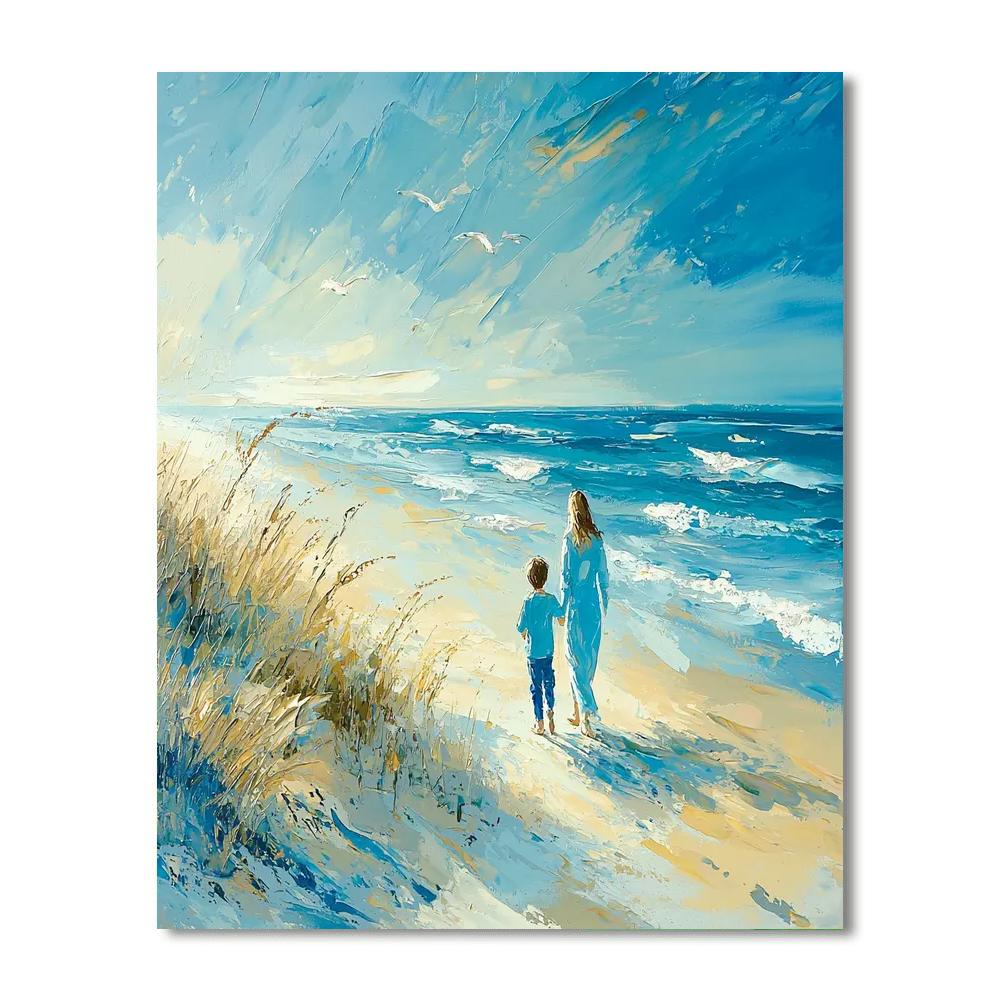 Gentle Waves Of Love Number Painting