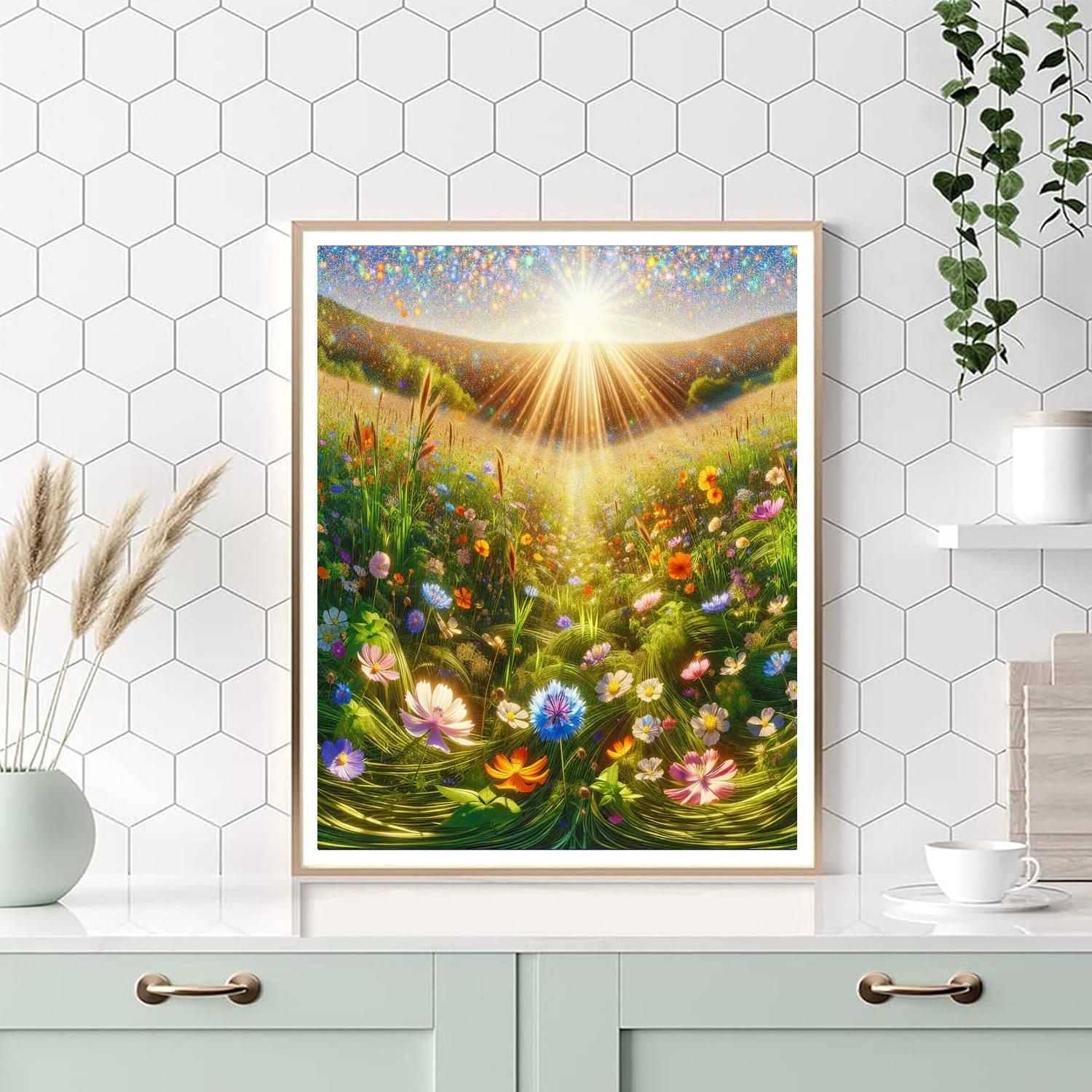 Summer Meadow Dreamscape DIY Paint By Numbers