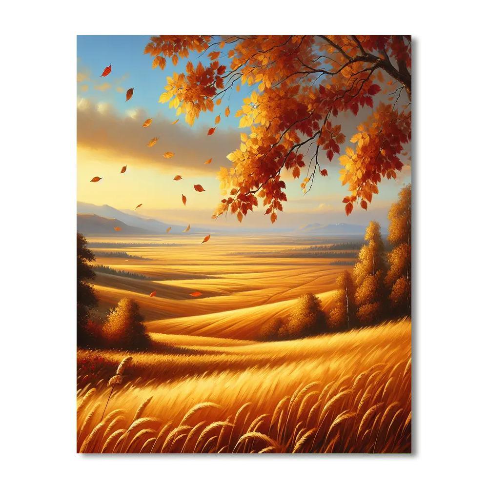Gentle Autumn Afternoon Paint By Numbers Art