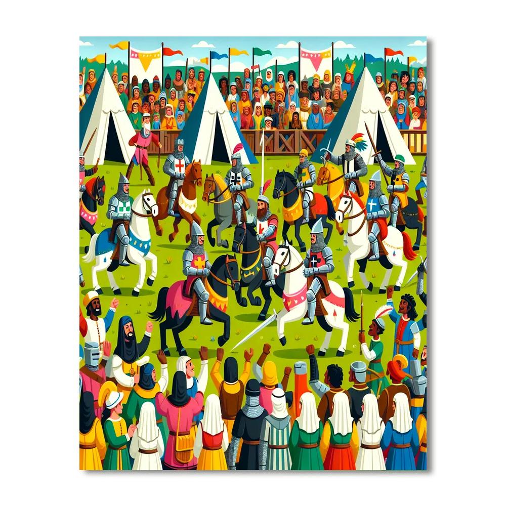 Royal Medieval Festival DIY Paint By Numbers