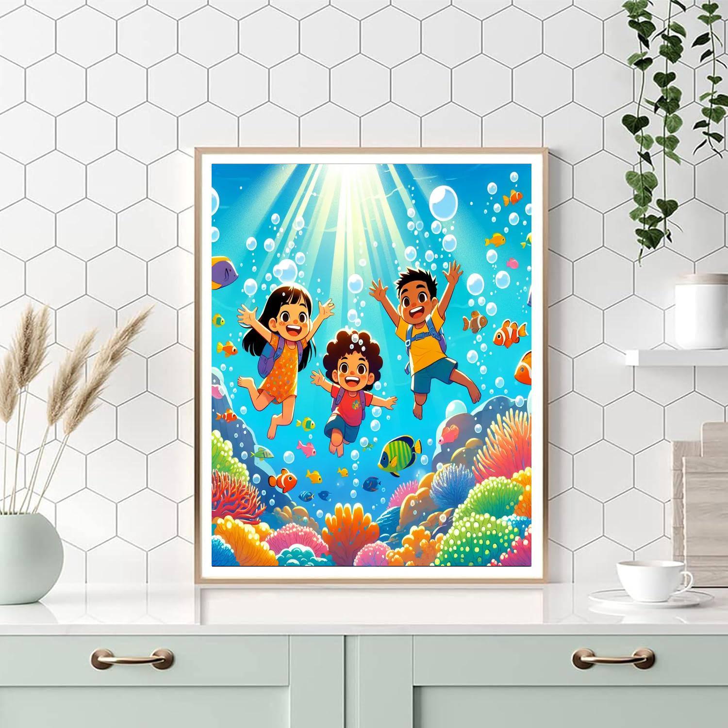 Underwater Explorer Squad Paint By Numbers