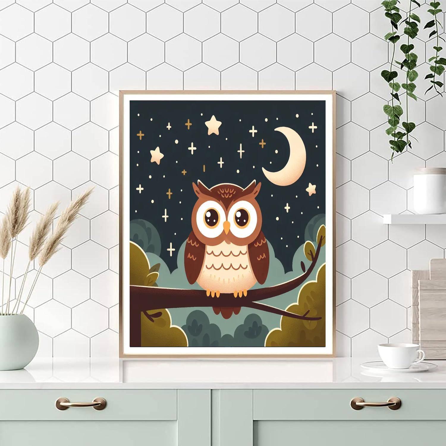 Magical Night Owl Paint By Color