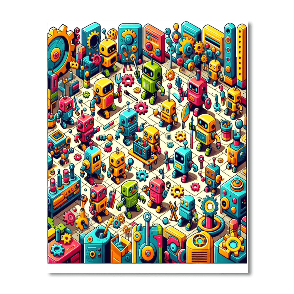 Creative Robot Workshop Numbered Painting Kits