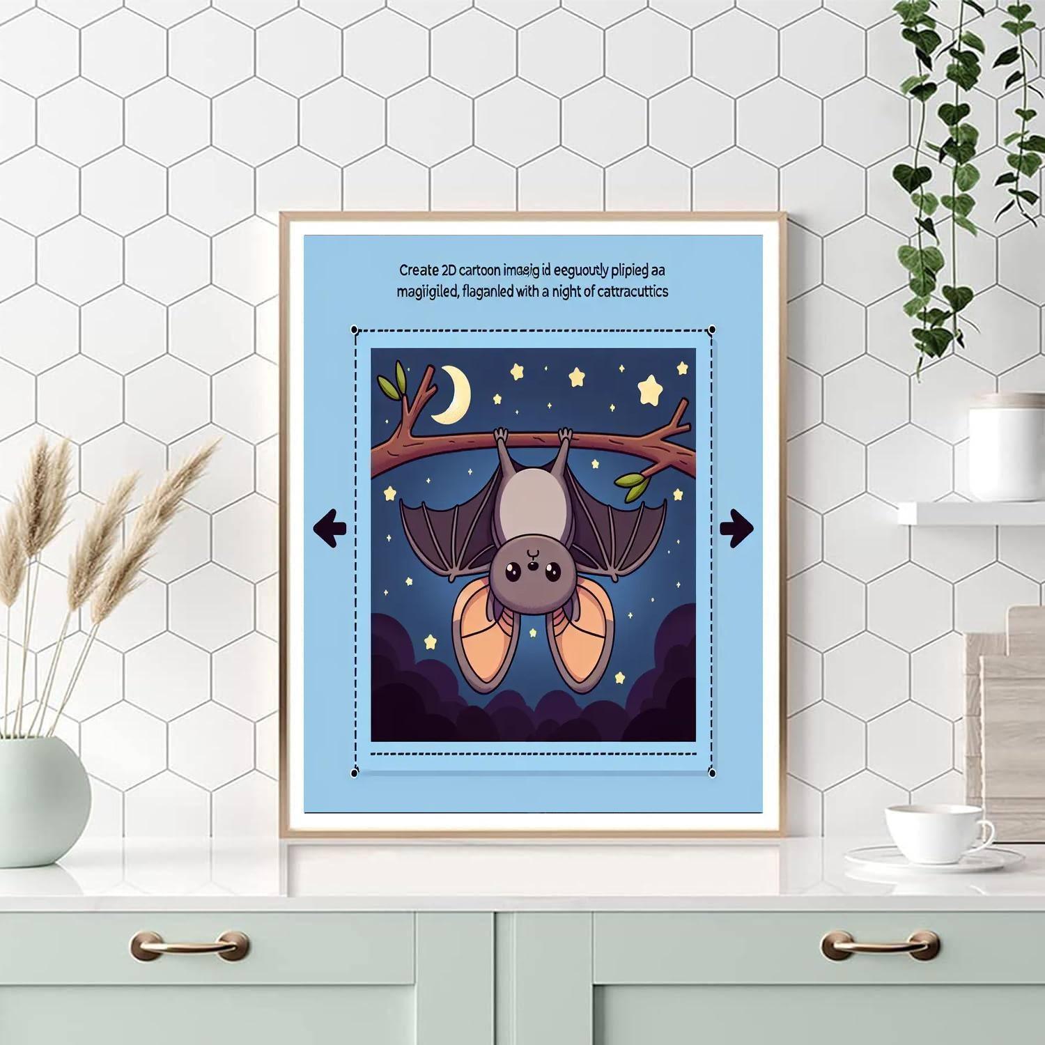 Brilliant Bat DIY Paint By Numbers