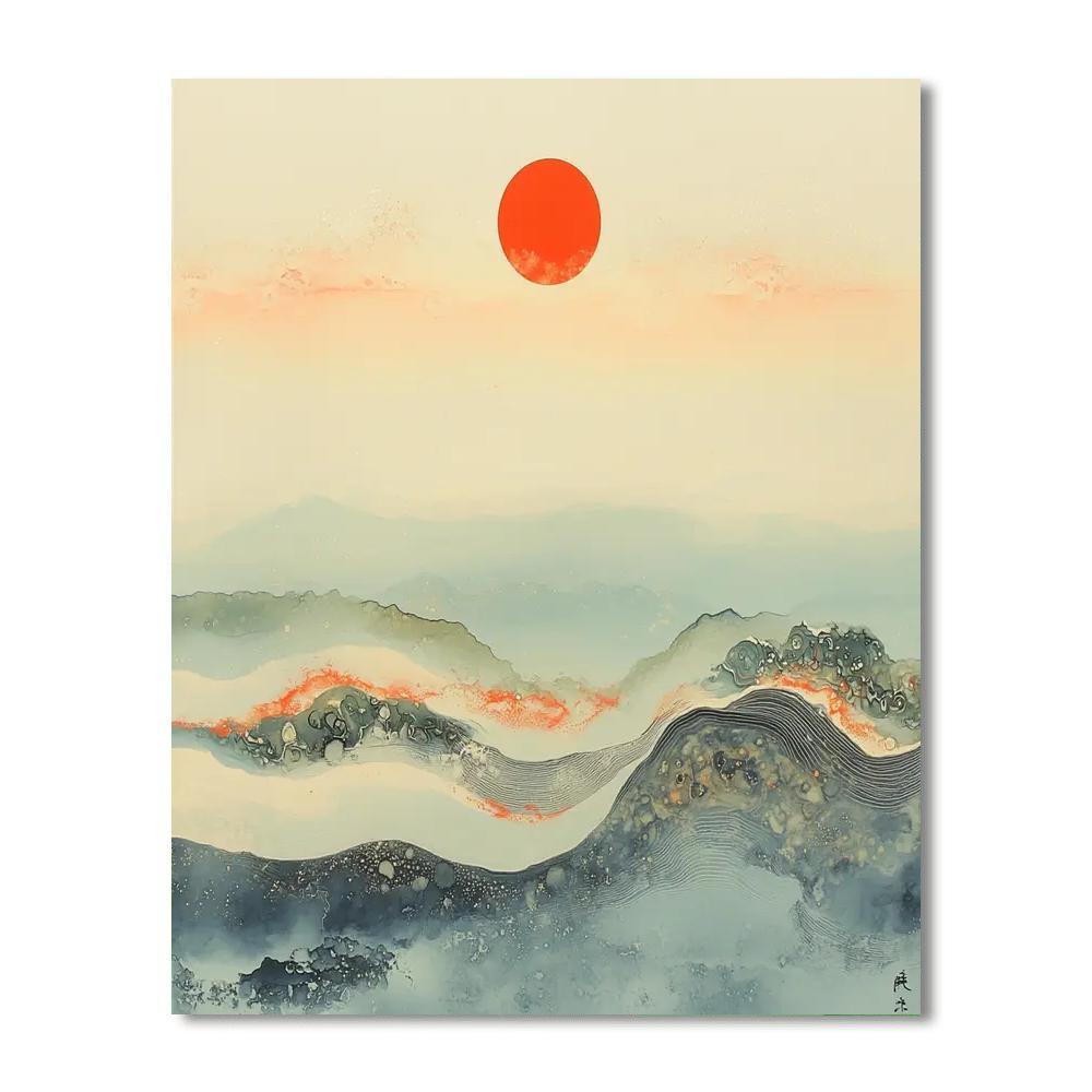 Zhao Mengfu Inspired Celestial Patterns Of Harmony  Paint By Number