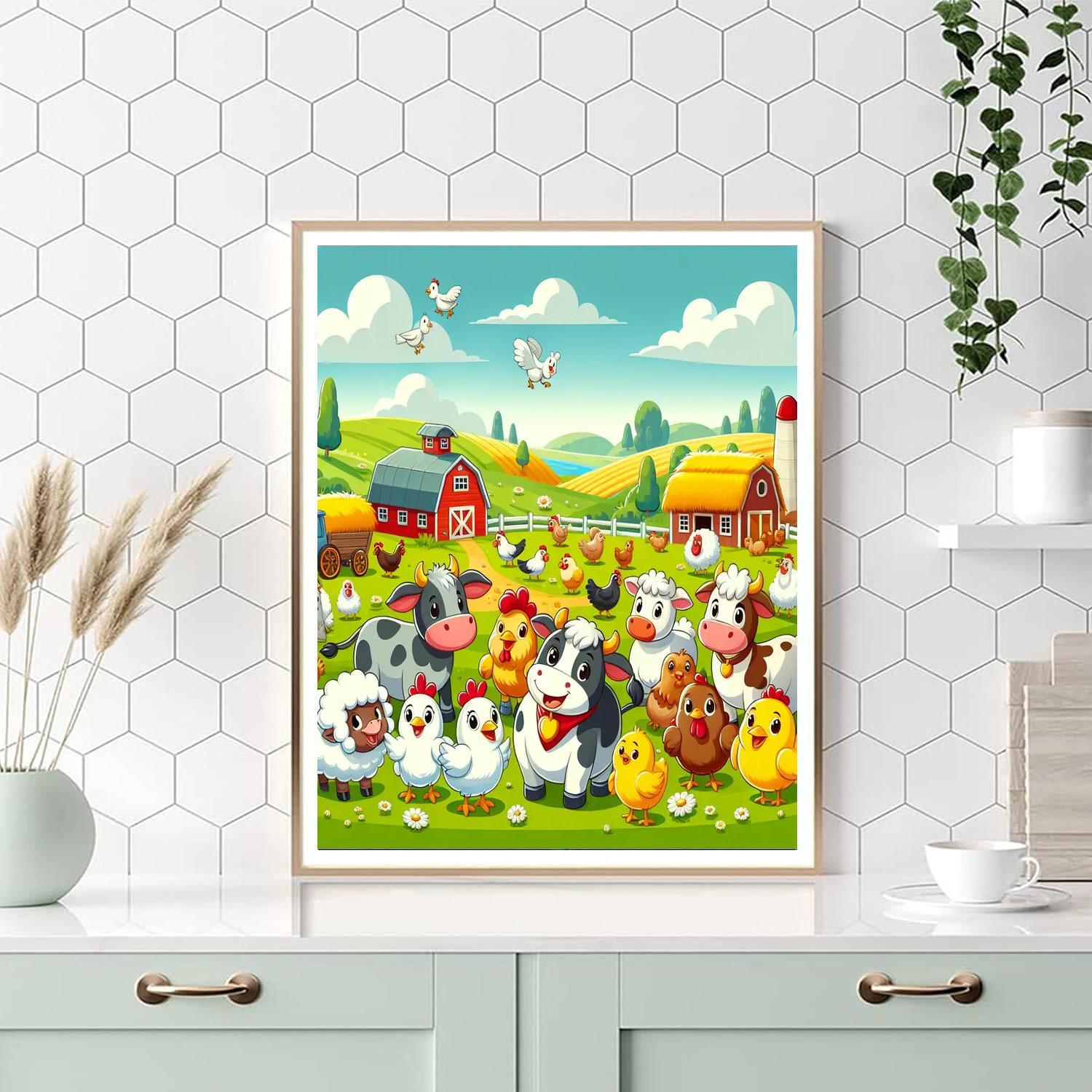 Farmyard Fun Fiesta Numbered Painting Kits