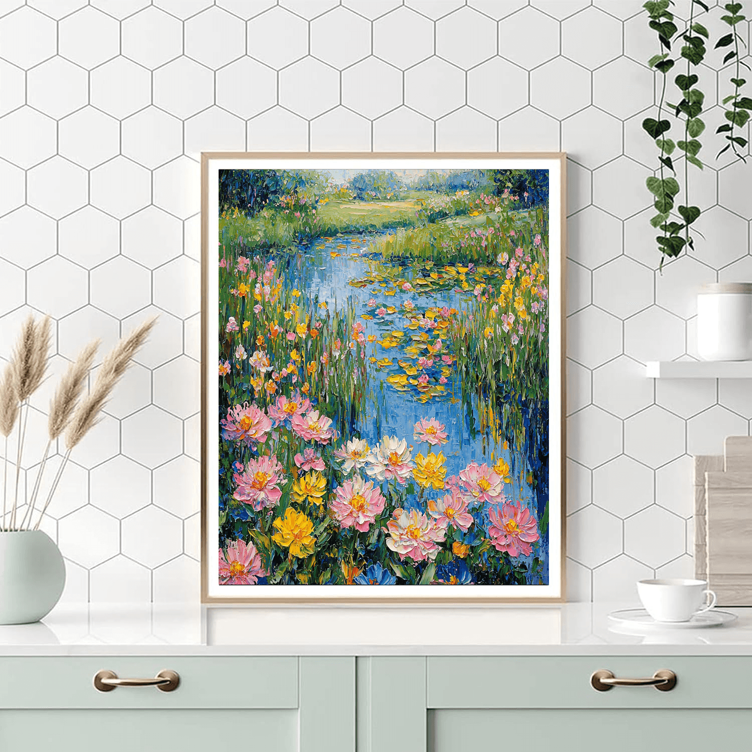 Claude Monet Inspired Garden Of Serenity  Paint By Numbers Art