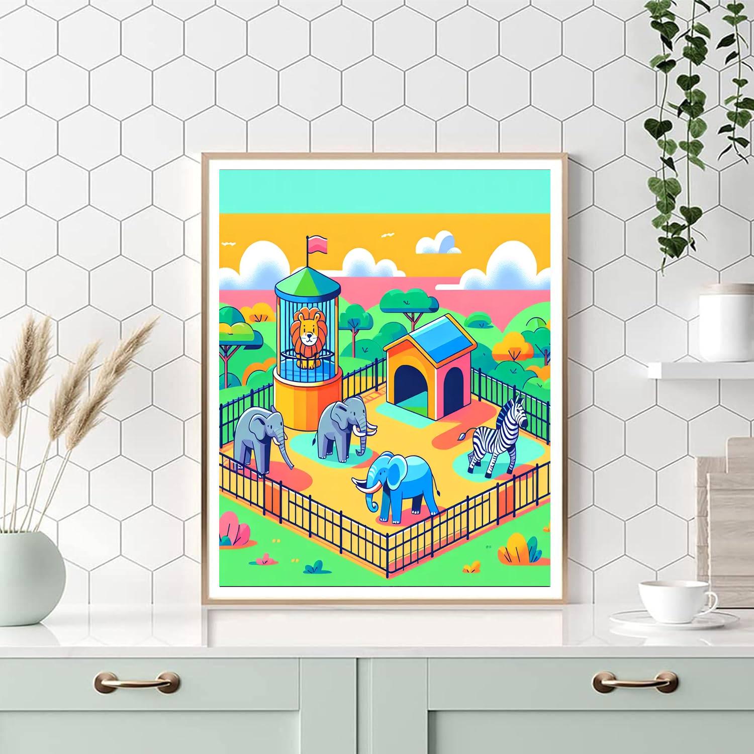 Zoo-tastic Number Painting