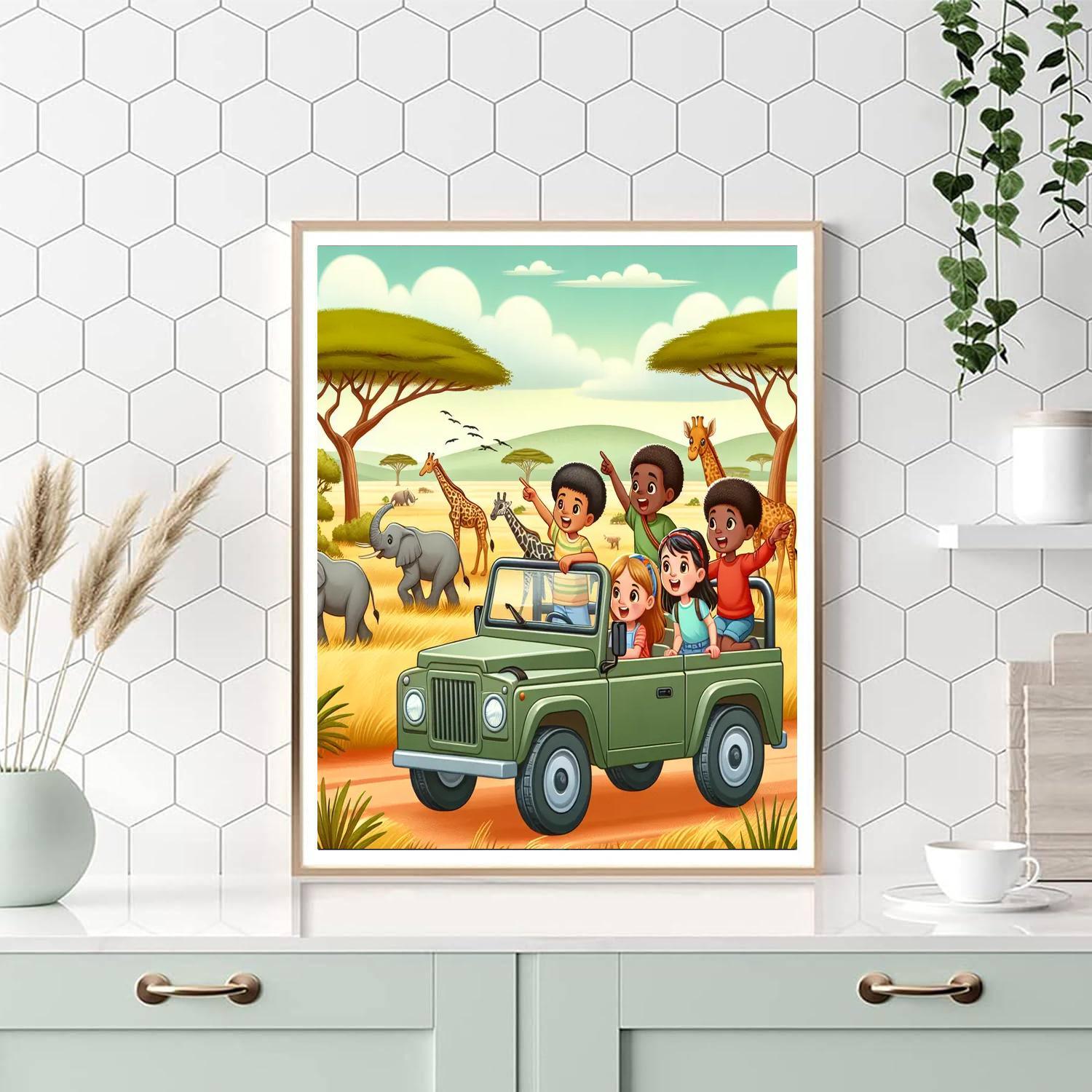 Savanna Adventure DIY Paint By Numbers