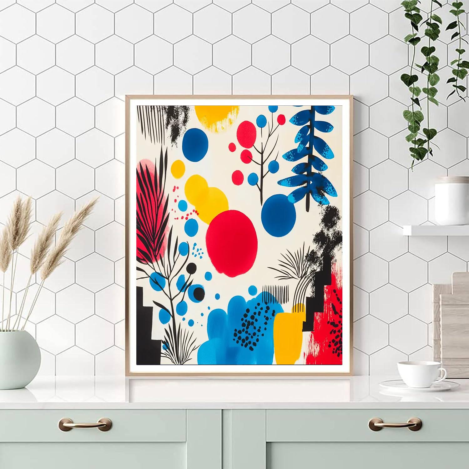 Joan Miró Inspired Dreamscape Whimsy  Paint By Numbers Art