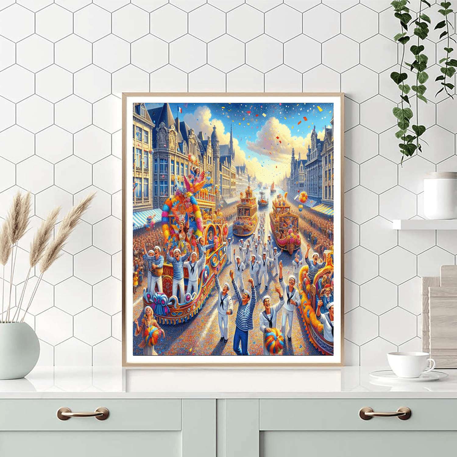 Carnival Of Dunkirk Painting Number Kit