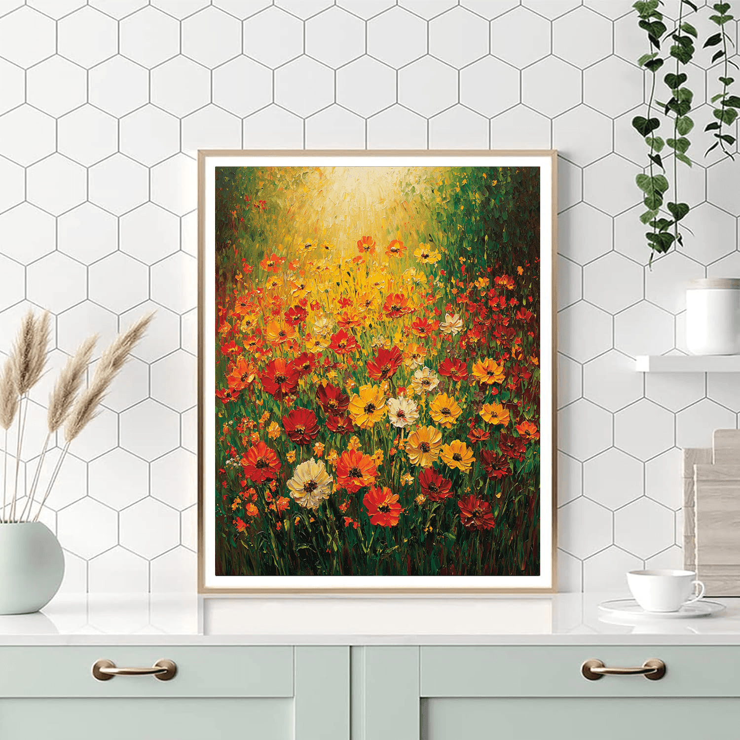 Vincent Van Gogh Inspired Wildflower Symphony  Painting By Numbers Kit