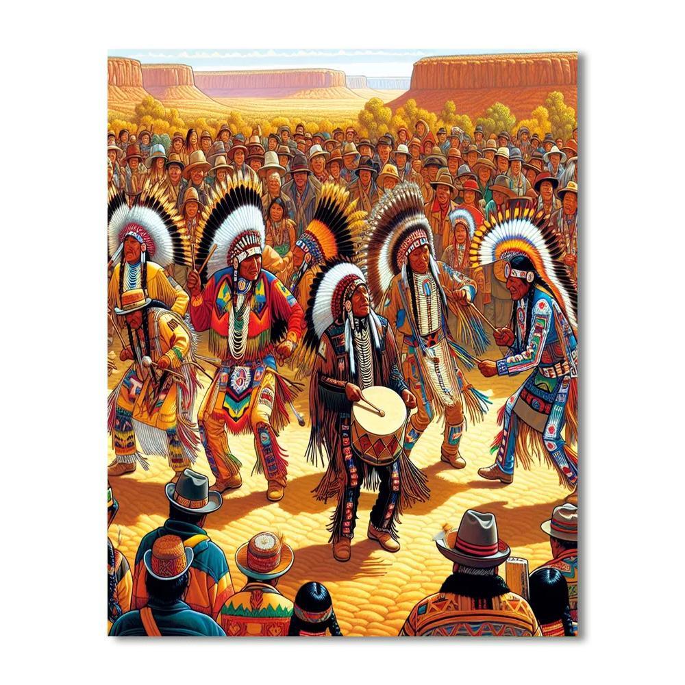 Valley Of The Sun Pow Wow - Usa Numbered Painting Kits