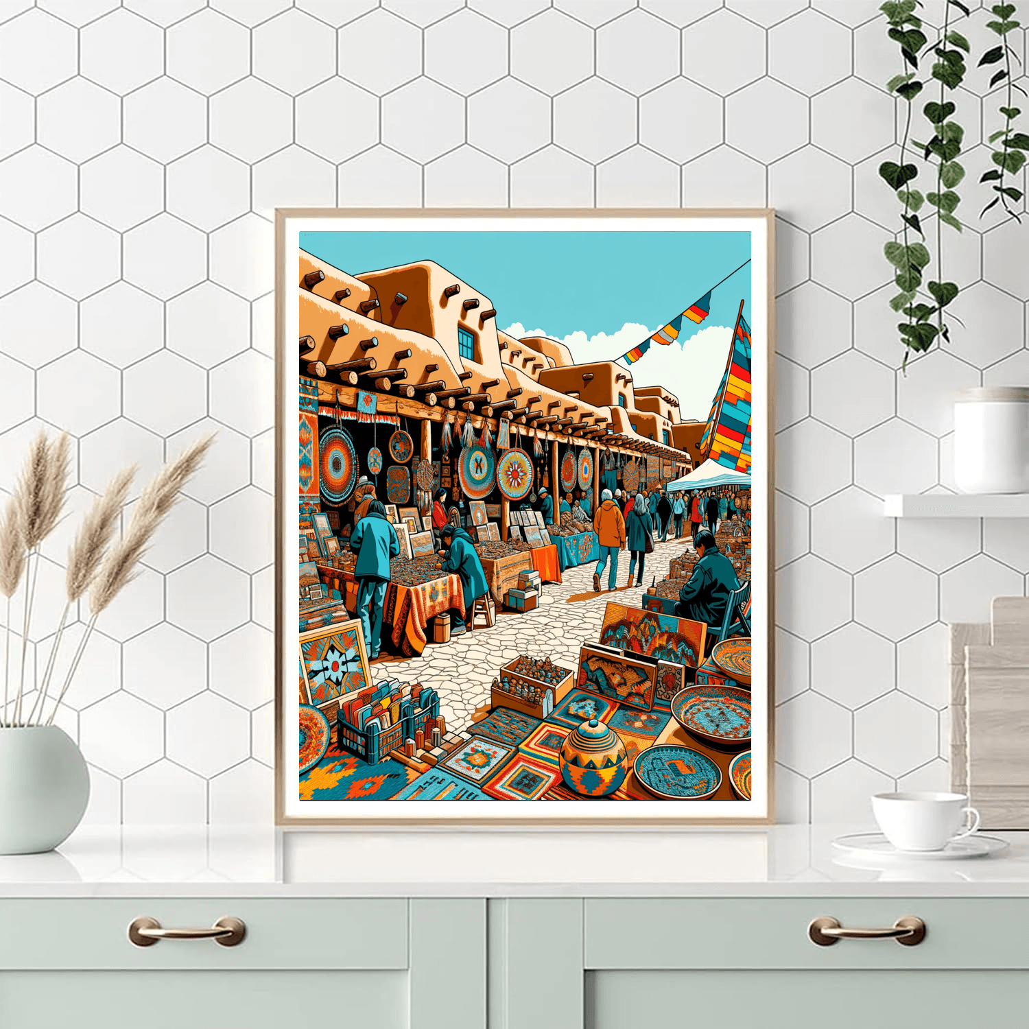 Santa Fe Indian Market - Santa Fe DIY Paint By Numbers