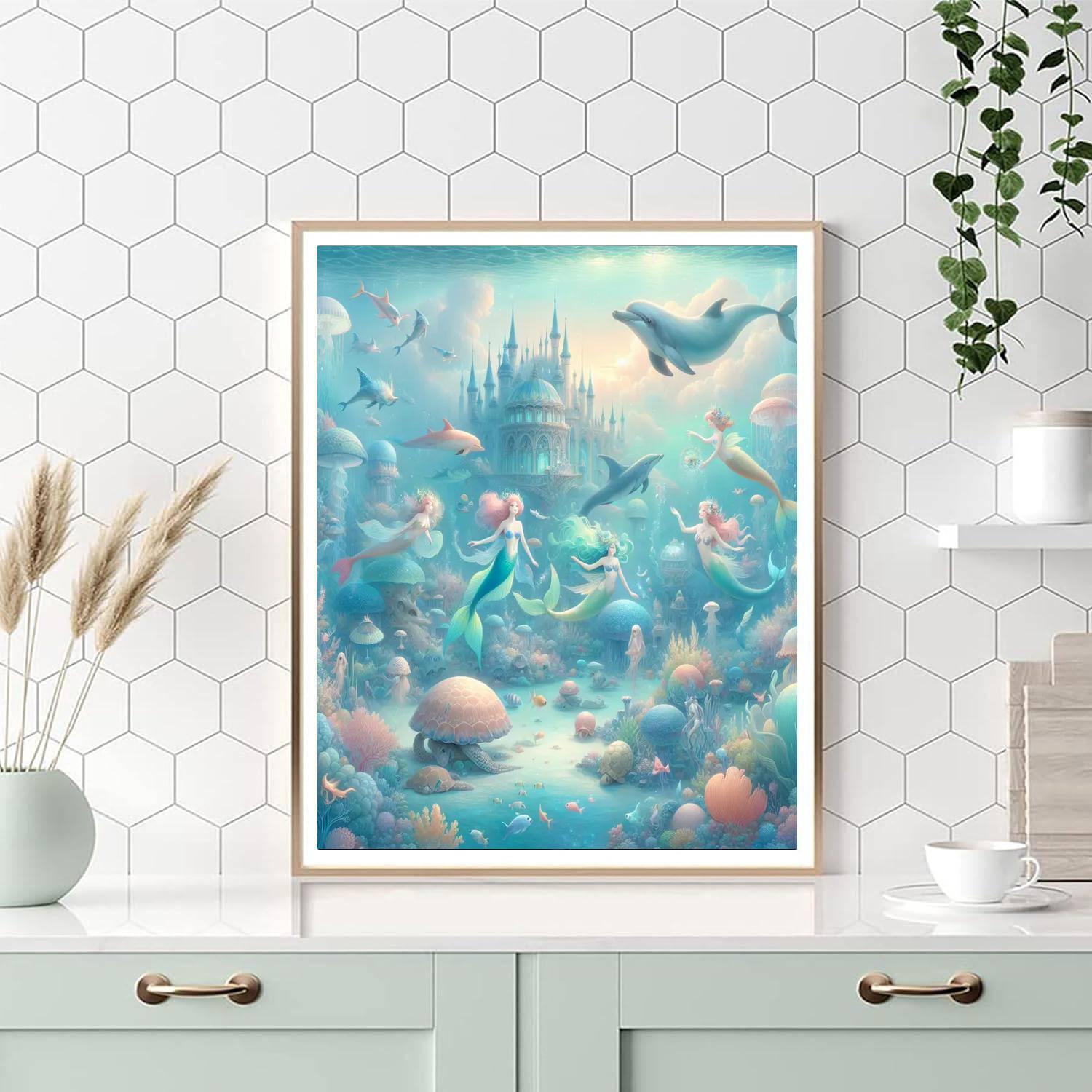 Ethereal Mermaid Kingdom Paint By Color