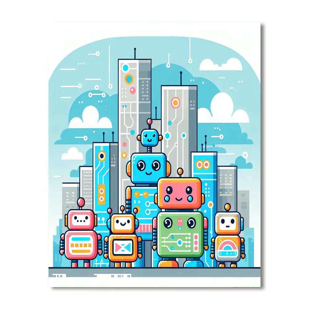 Robot Rangers Unite Numbered Painting Kits