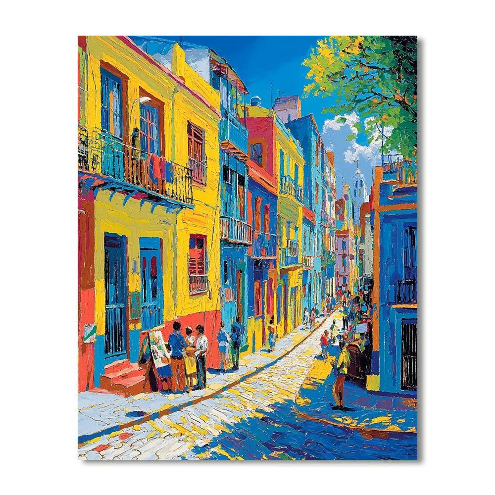 La Boca Neighborhood Paint By Number