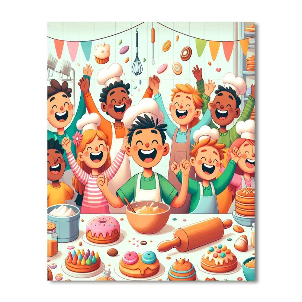 Sweet Bakery Delights DIY Paint By Numbers