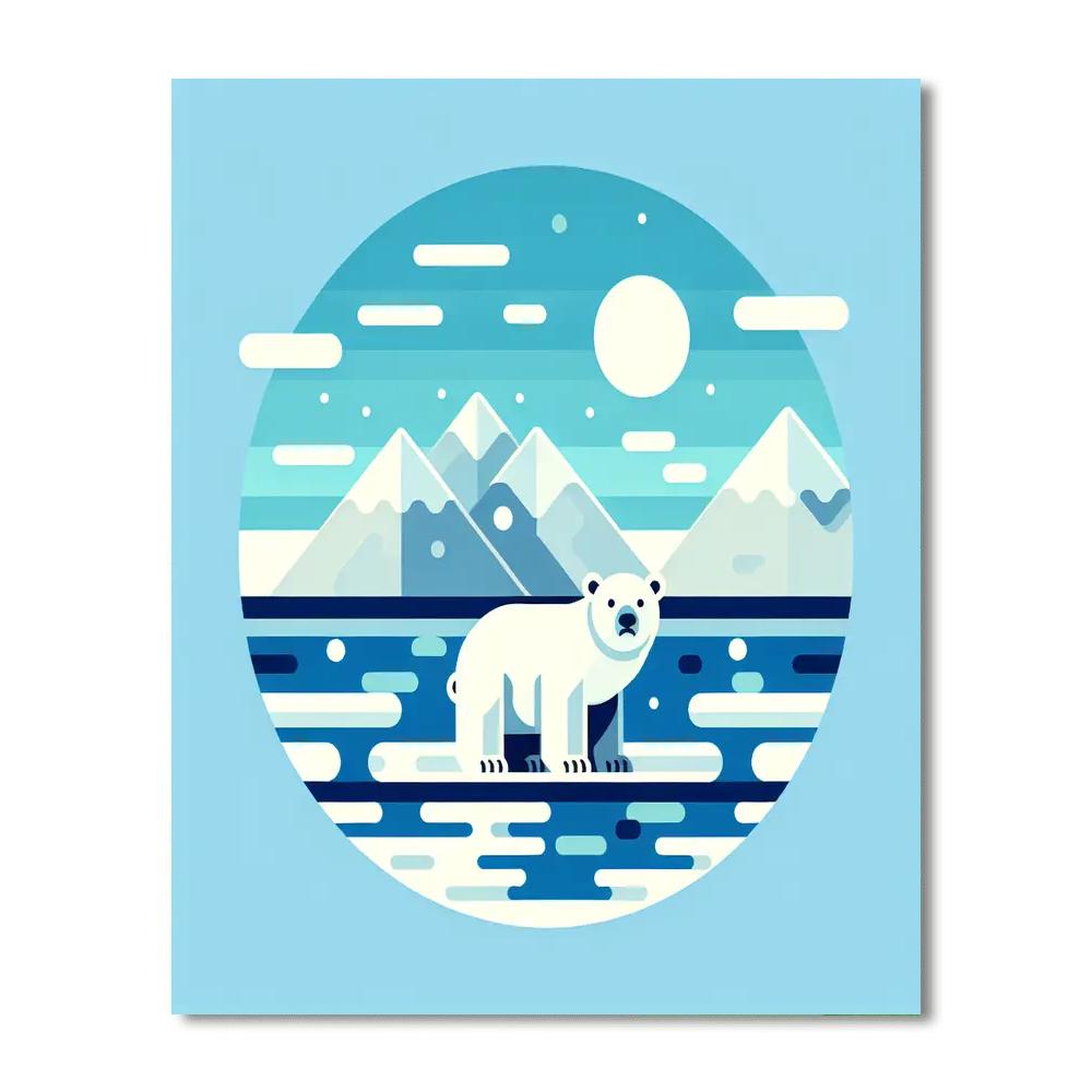 Polar Bear Quest Paint By Numbers Art