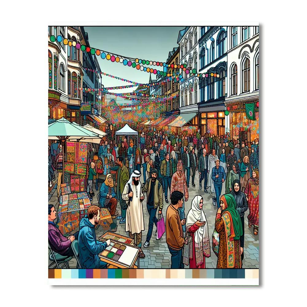 Reykjavik Cultural Night Paint By Numbers Art