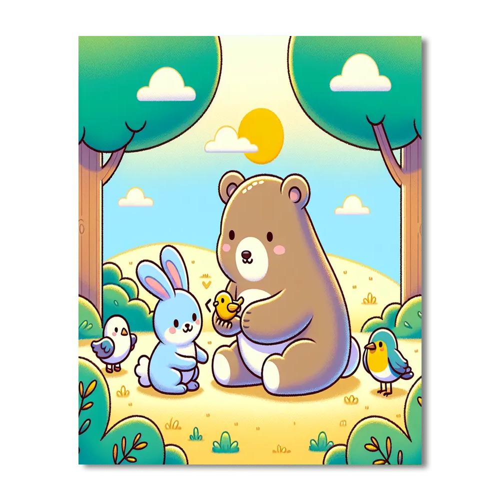 Caring Critters Paint By Numbers Art