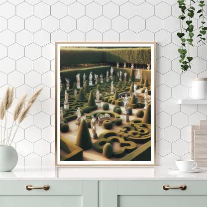 Renaissance Garden Bliss Number Painting