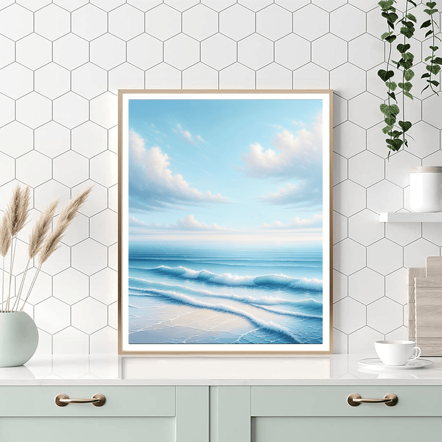 Tranquil Ocean Waves Paint By Numbers Art