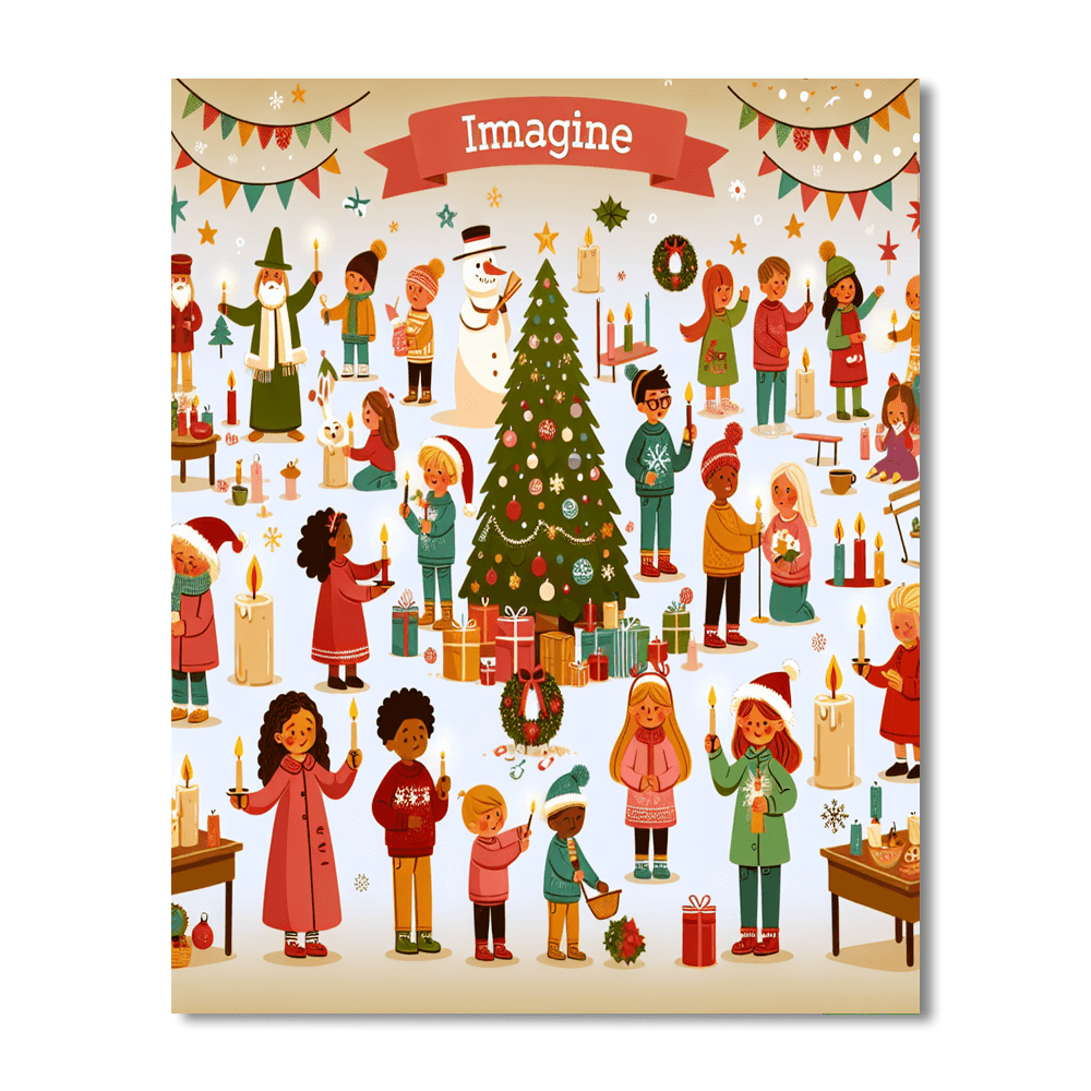 Adventurous Holiday Celebrations Painting Number Kit