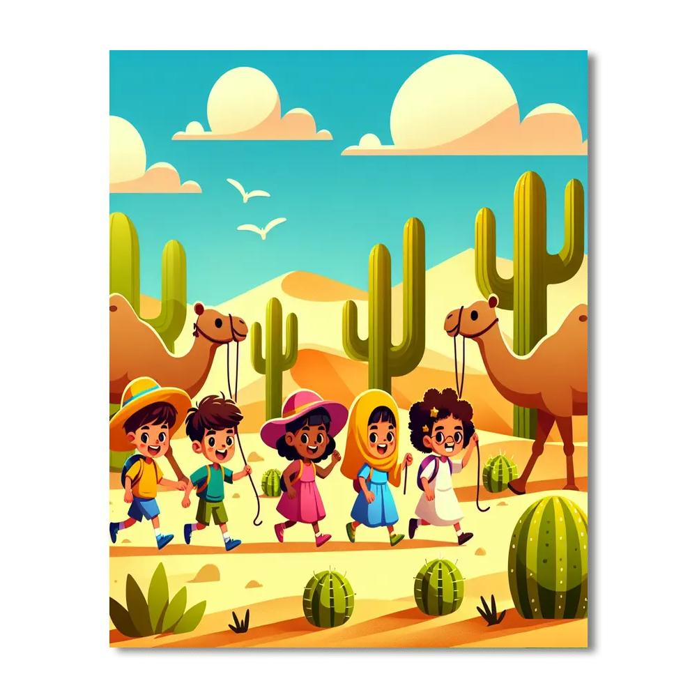 Sandy Desert Expedition Numbered Painting Kits