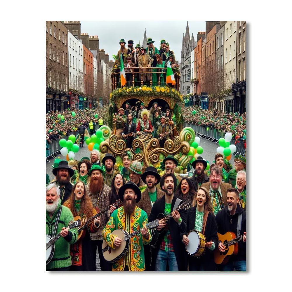 St Patrick's Day - Dublin, Ireland DIY Paint By Numbers