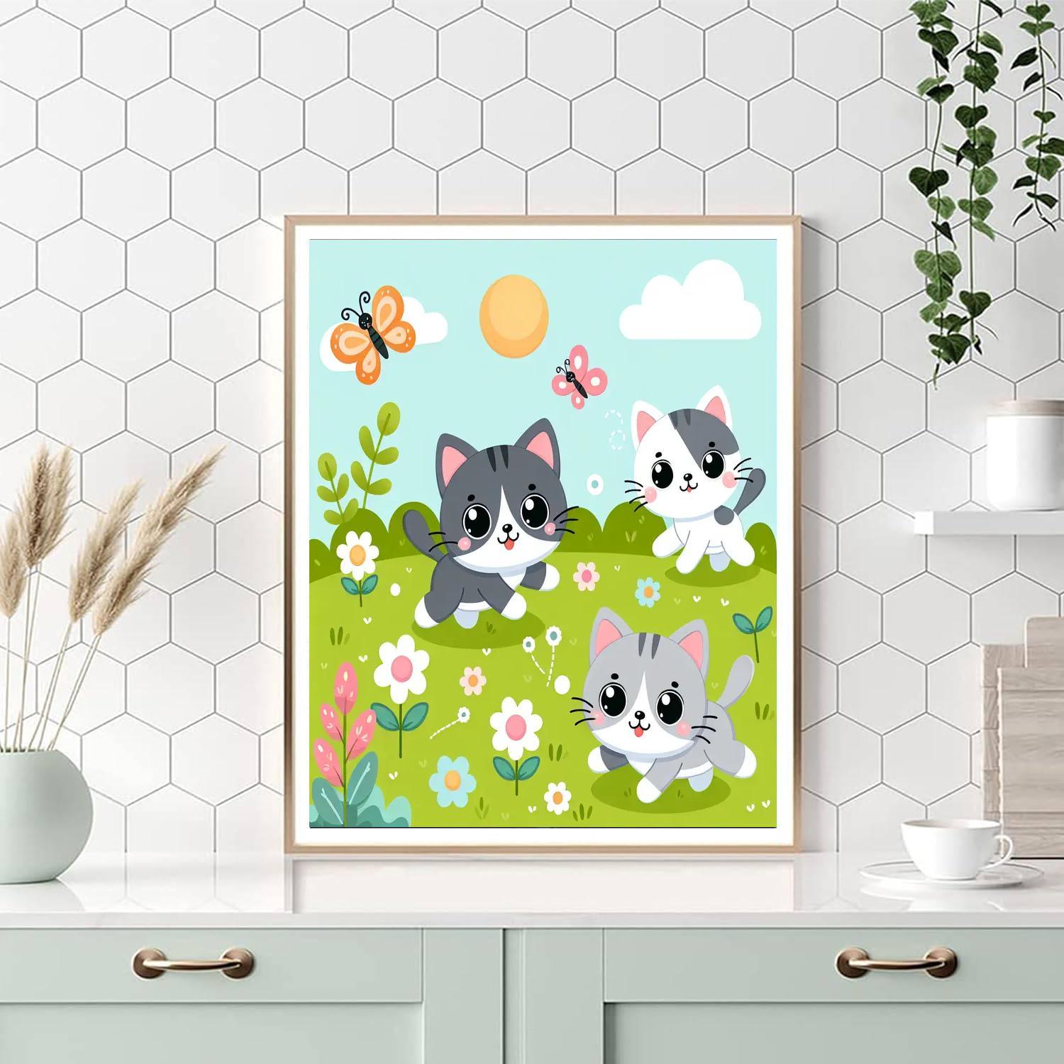 Curious Kittens Adventure DIY Paint By Numbers