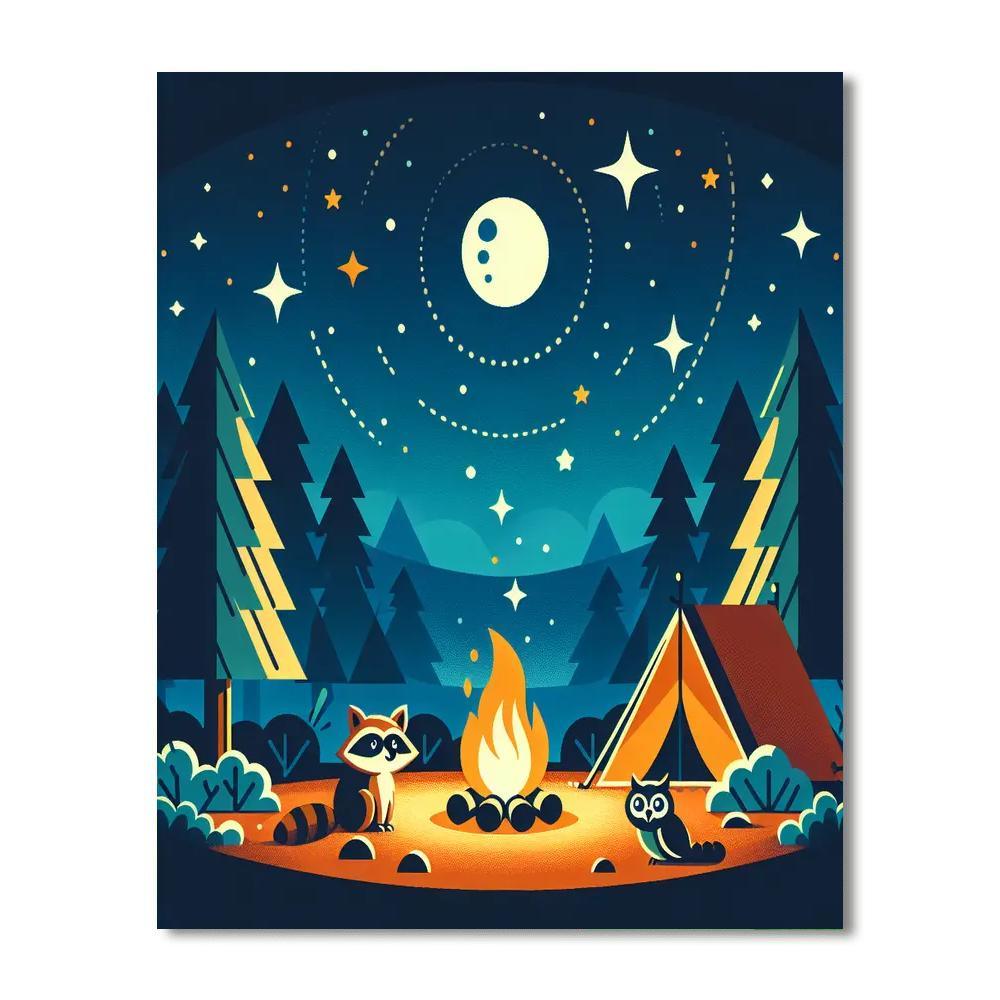 Under The Stars Camping Trip Numbered Painting Kits