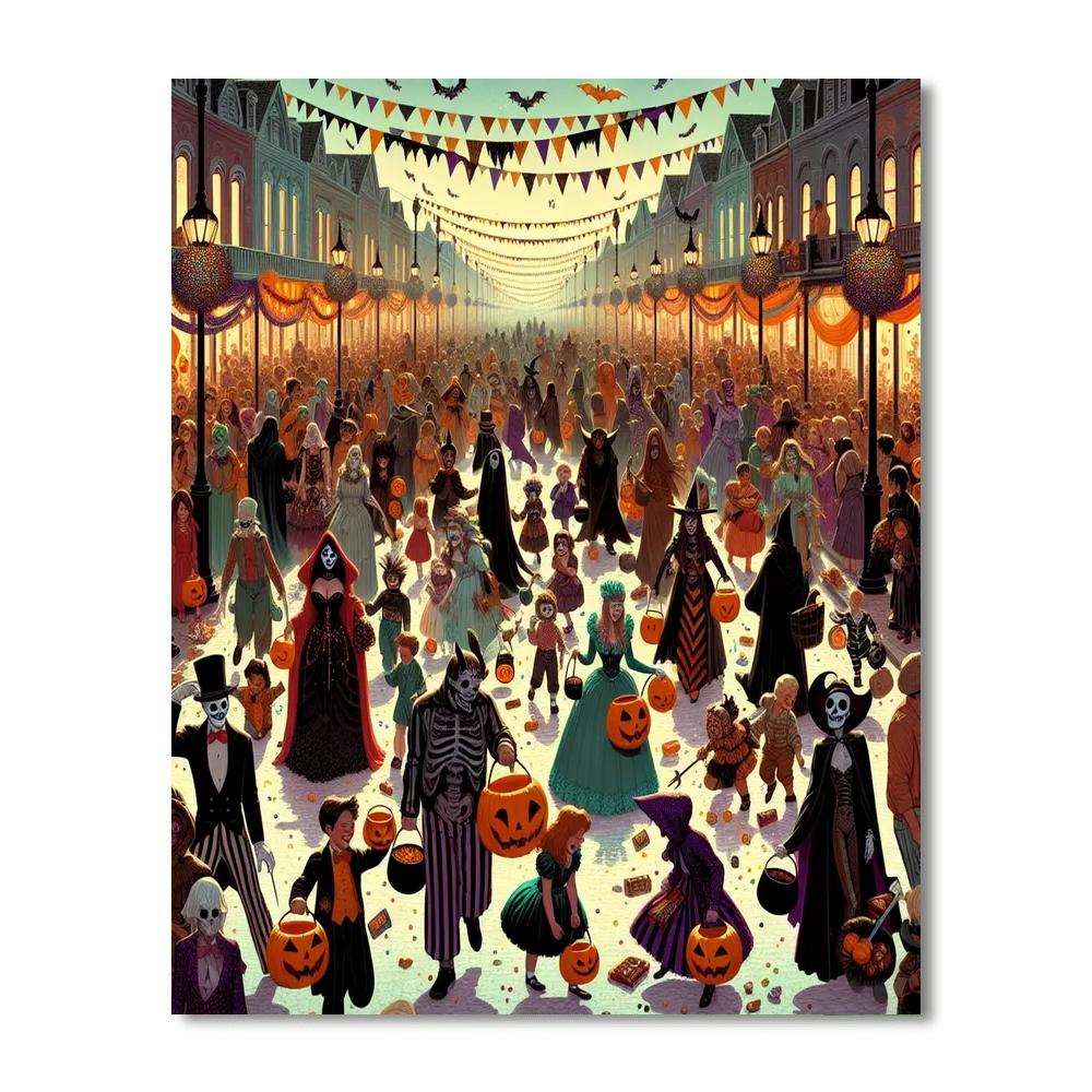 Halloween Festival - Usa Paint By Numbers Art