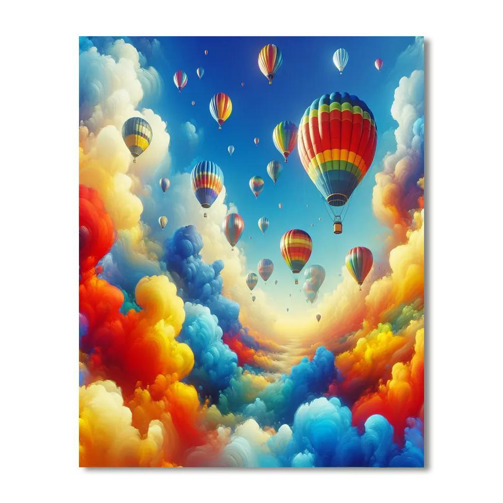 Adventure Awaits - Hot Air Balloons Paint By Numbers Kits