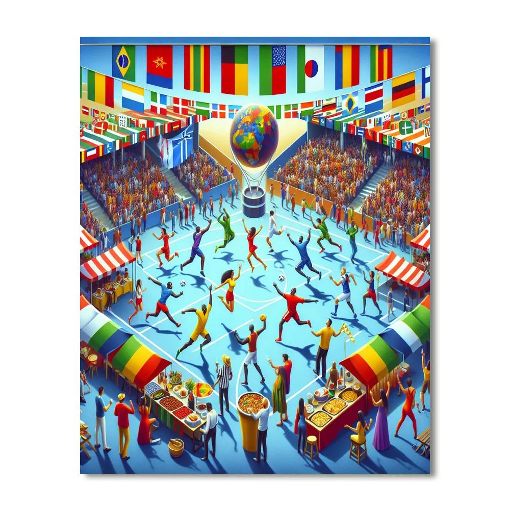 World Cup Carnival - Qatar Paint By Color