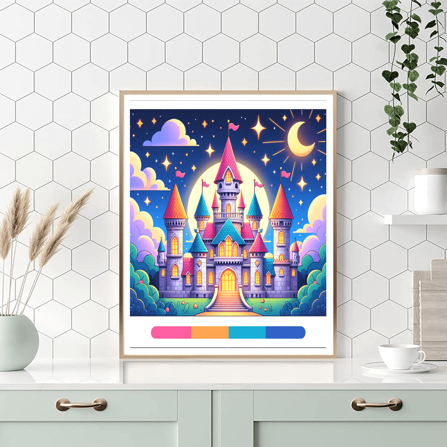 Sweet Dreams Castle Paint By Color