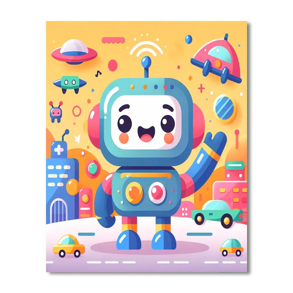 Epic Robots Painting Number Kit