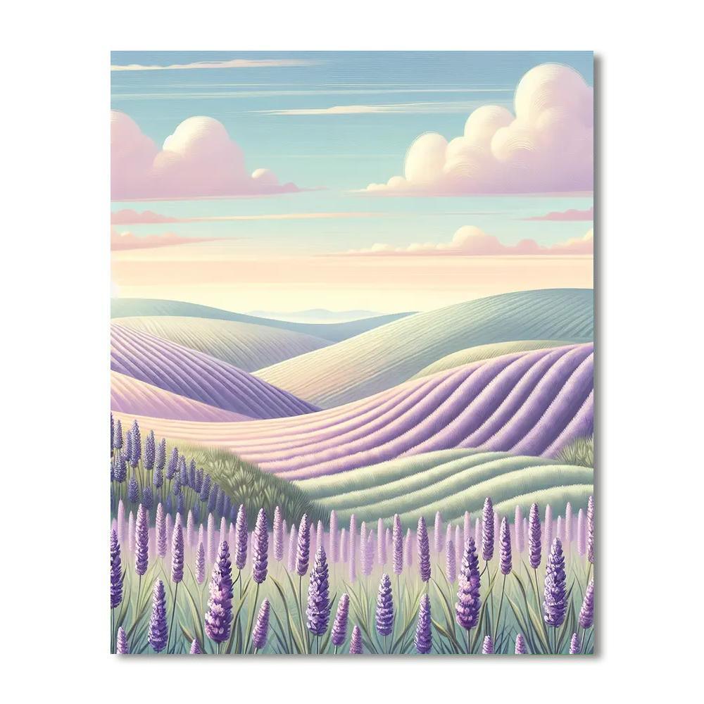Lavender Breeze Serenity Numbered Painting Kits
