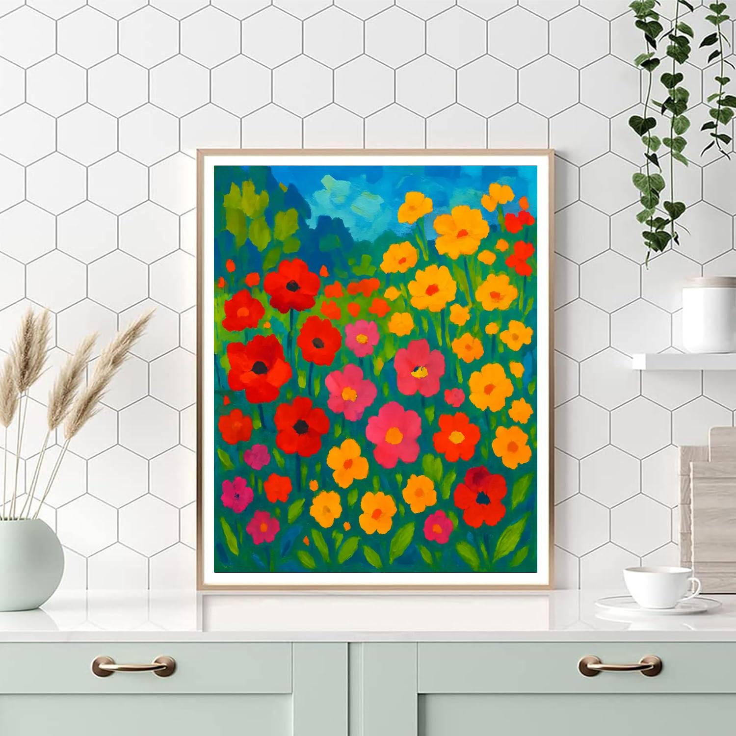 Flower Garden Serenade Numbered Painting Kits